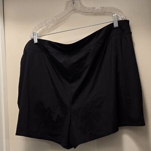 Lands' End Women's Black Athletic Shorts